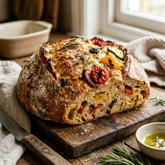 地元野菜のフォカッチャ